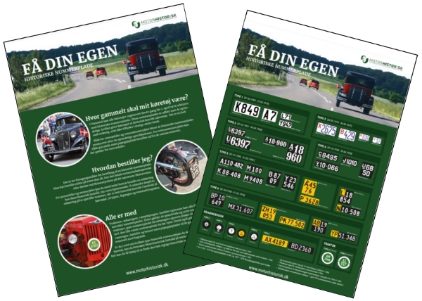 De gamle nummerpladeplakater var meget eftertragtede, nu er der et helt nyt design til din garage, eller dit værksted